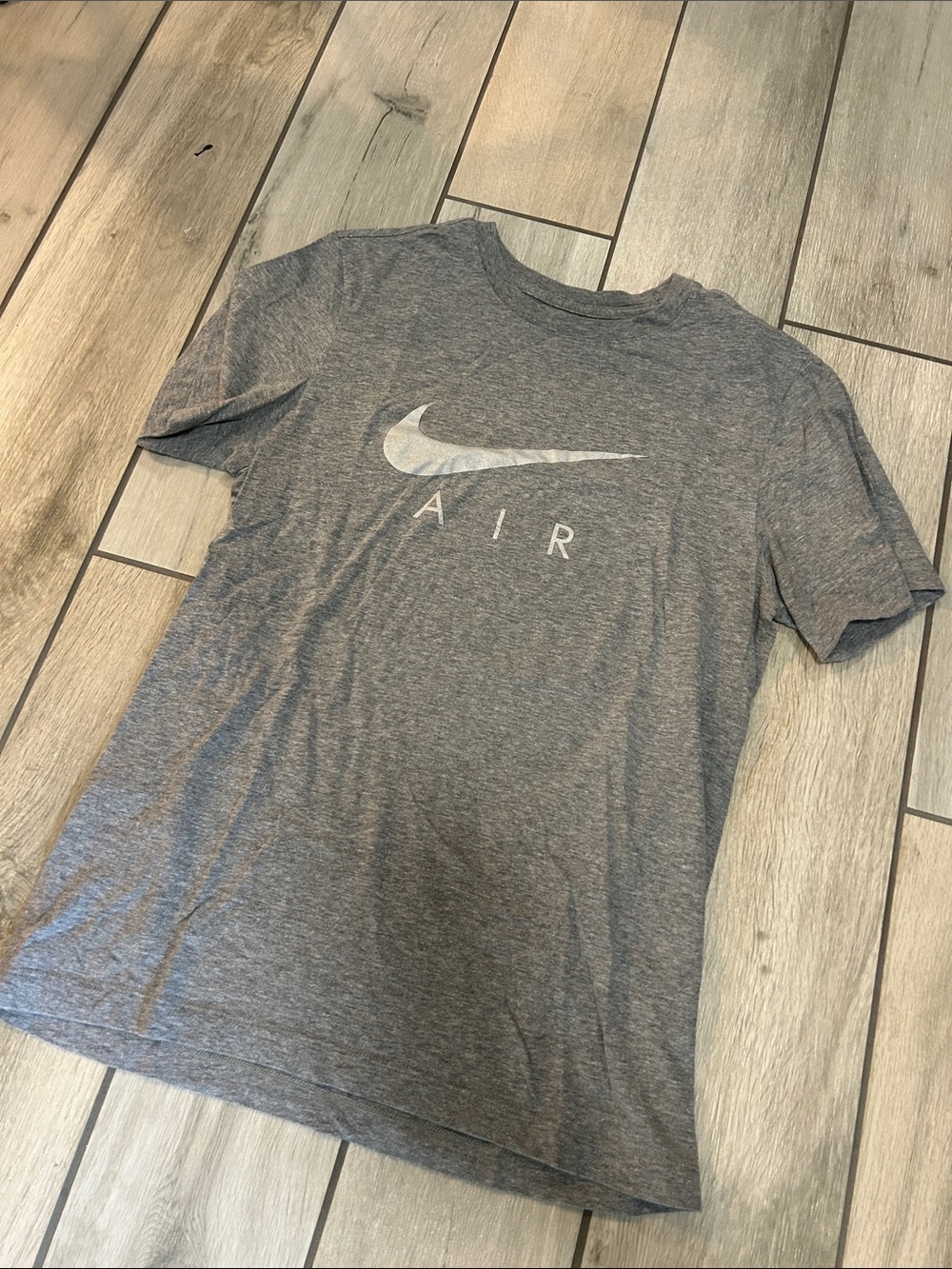 Nike Gray Short Sleeve Air Logo Tee